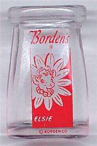 Rare Bordens Dairy 1 oz. Glass Creamer  