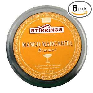 Stirrings Mango Margarita Drink Rimmer, 3.5 Ounce Tin (Pack of 6 