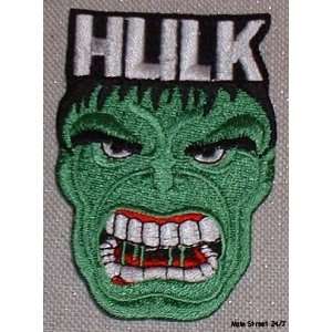   Marvel Comics INCREDIBLE HULK Angry Face & Name PATCH 