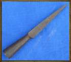 Medium bodkin point   Forge blackened 83mm arrow head