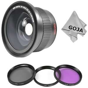  Kit   Includes 46MM Professional 0.42x Wide Angle Lens + Filter 