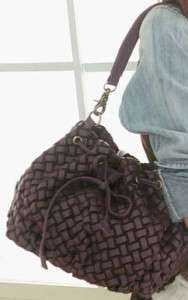 Women Lady Fashion BOHO Faux Leather Weave Shoulder Bag Handbag C98 