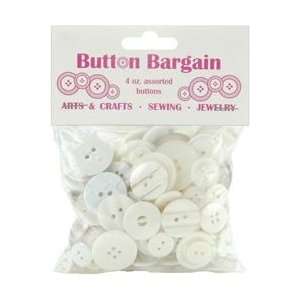   Button Bargain 4 Ounces Whites 20002; 3 Items/Order