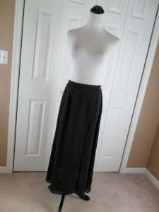 Talbots Size 8 Long A Line Black Modern Classy Skirt  