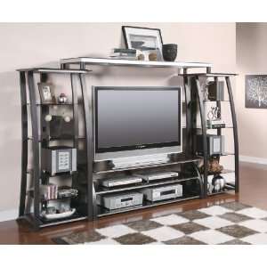  Artemis 60 TV Stand in Black and Silver Finish