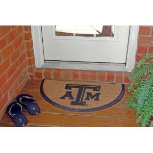  NCAA Texas A&M Aggies Logo Half Moon Doormat 29 Patio 