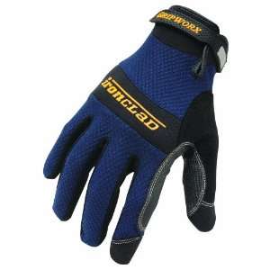  Ironclad BGWN 06 XXL Gripworx Series Gloves, Navy, Double 