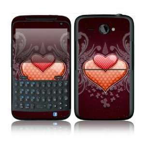  HTC Status / ChaCha Decal Skin Sticker   Double Hearts 