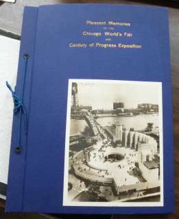  ORIGINAL SCRAP BOOK Century of Progress CHICAGO WORLDS FAIR 1933 34