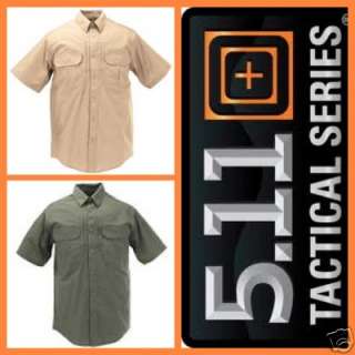 NWT 5.11 Tactical Series TACLITE PRO Green & Khaki  S/S Shirt    L 