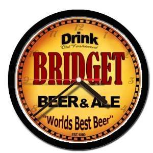  BRIDGET beer and ale cerveza wall clock 
