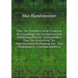   Der . Von Punktpaaren . (German Edition) Max Blanckmeister Books