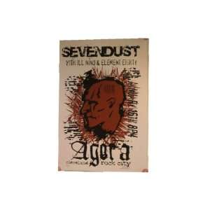  Sevendust Poster Silkscreen Agora Cleveland Everything 