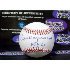  Bill Mazeroski Autographed/Hand Signed Baseball inscribed 