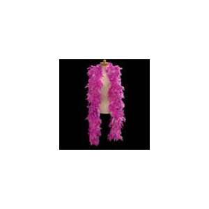  6 Long Hot Pink Feather Boas Accented with Tinsel Health 