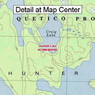  USGS Topographic Quadrangle Map   Jackfish Lake, Minnesota 