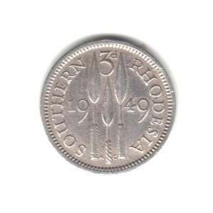   Rhodesia Three Pence British Colonial Coin KM#20 