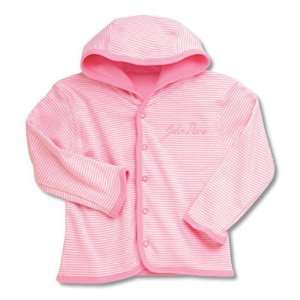  John Deere Infant Candy Pink Striped Snap Front Jacket 