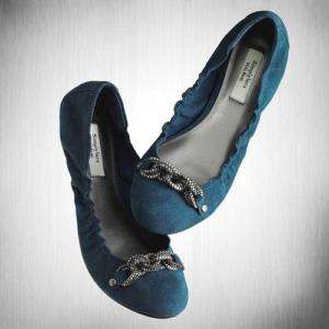 NIB~SIMPLY VERA WANG Jahn Ballet Flats~Blue~$60~Szs  