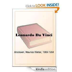 Leonardo Da Vinci Maurice Walter Brockwell  Kindle Store