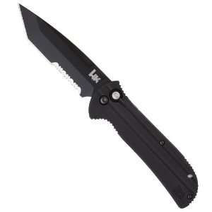  H&K by Benchmade 14701SBK Entourage Push Button Open Tanto 