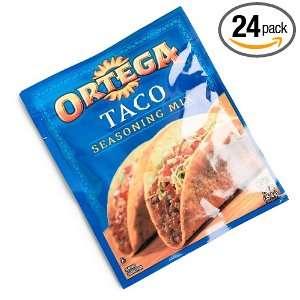Ortega Taco Seasoning Mix, 1.25 Ounce Packets (Pack of 24)  