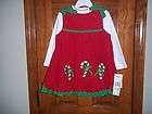 nwt rare too red girls holiday,church or party boutique 2 pc dress 