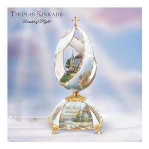 Thomas Kinkade The Mountain Chapel Inspirational Musical Egg  