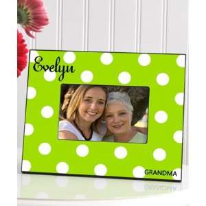  Personalized Polka Dots Picture Frame (6 Colors Available 