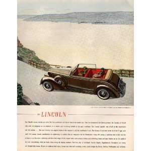  Lincoln Brunn Vintage Ad from June 1936