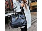 NEW Black Ladys PU Leather Handbag Shoulder Bag BP539c  