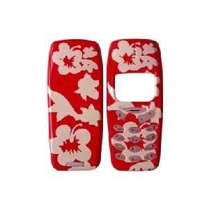    Red Flower Faceplate For Nokia 3395, 3390, 3310