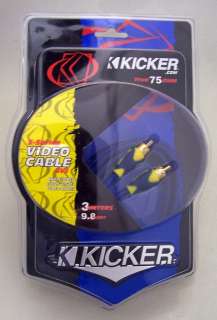 Kicker   3m / 9.8 feet True 75 Ohm RCA Video Cable SV3  