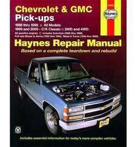 Repair Manual Truck NEW C/K PAPER Chevrolet C1500 PART  