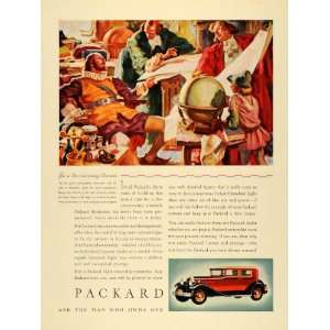  1930 Ad Packard Eight Mercator Flanders Cartographer 