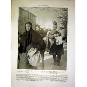   Geneva German Evacuees War Swiss French Print 1915