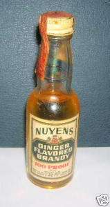 Nuyens Ginger Flavored Brandy Miniature Liquor Bottle  