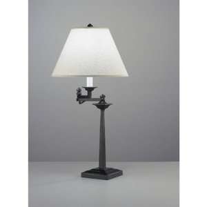 Robert Abbey 2300X Serge   Swing Arm Table Lamp, Natural Black Finish 