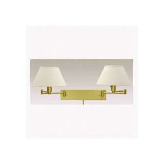  House of Troy WS14 2 51 Satin Brass / Linen Wall Swing Arm 