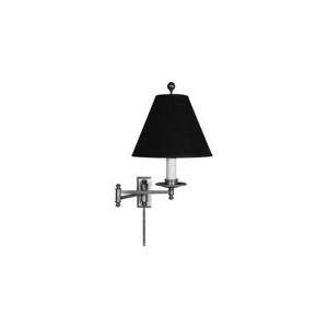 Chart House Dorchester Swing Arm Wall Lamp in Antique Nickel with 