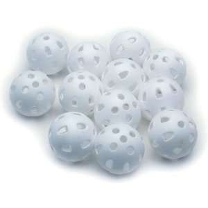  ProActive Sports 12 Pack Deluxe Practice Balls  White 