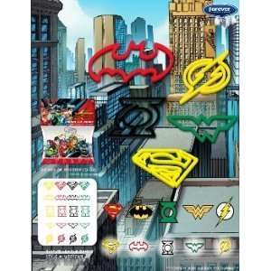   superman Batman Flash 1 Logo Bandz Silly Bands 20PK 