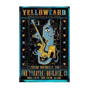  YELLOWCARD   Limited Edition Concert Poster   by Darren 
