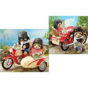  Sylvanian Families Motorcycle and Sidecar Toys & Games