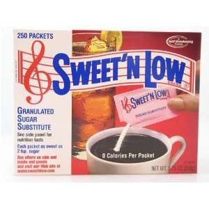 Sweet N Low250 Granulated Sugar Substitute Packets