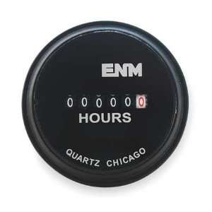   ENM T50A479 Hour Meter,Electrical,2.31In,Flush Round