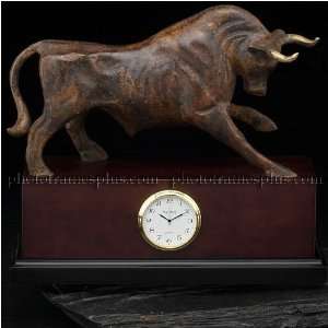  Wall Street Bull Clock