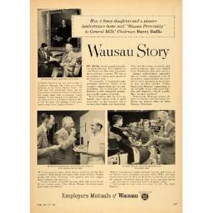   Insurance Wausau Story Bullis   Original Print Ad