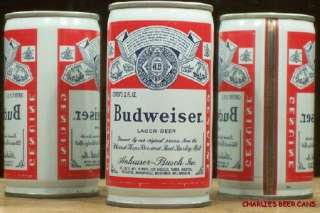 BUDWEISER BEER C/S CAN  RED LINES @ SEAM 9 CITY // 81  
