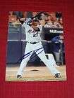 Carlos Gomez signed 3x5 Twins Brewers Mets  